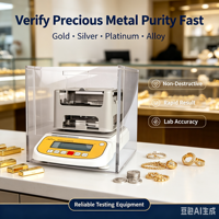 Analizador de Pureza de Oro Digital DX-600K, Medidor de Densidad de Metales Preciosos, Platino, Plata, Joyería
