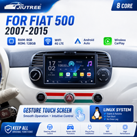 Autoradio JIUTREE pour Fiat 500 2007-2015 avec écran multimédia, navigation et Carplay