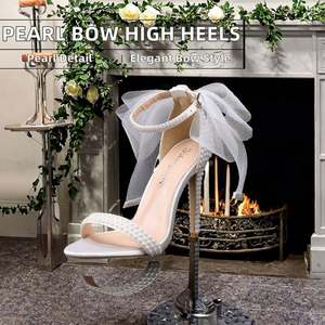 Zapatos de Tacón Alto Retro de Alta Calidad para Mujer, Zapatos de Tobillo con Punta Puntiaguda y Estampado de Moda de Verano, Tacones Finos Súper Altos y Cómodos - Product Image 2