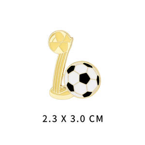 2026 World Football Sports Prize Accessoire Collection Médaille D'or Badge Golden Ball Award Broche Sac À Dos Porte-Badge - Product Image 6