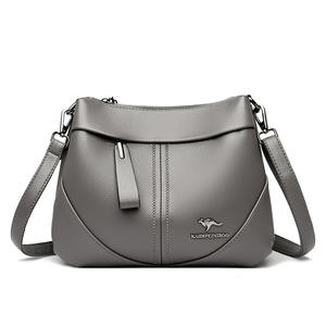 Bolsos Cruzados de Diseñador de Moda, Bolsos de Mensajero de Hombro con Cierre de Cremallera de Cuero PU de Alta Calidad, Patrón Sólido, Bolsos Casuales para Mujer - Product Image 1