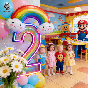 ปรับแต่งไฟนีออน LED ตัวอักษรและตัว<span class=keywords><strong>เลข</strong></span>ขนาดใหญ่พิเศษสำหรับตกแต่งงานวันเกิด งานแต่งงาน งานครบรอบ และงานอีเว้นท์ต่างๆ - Product Image 1