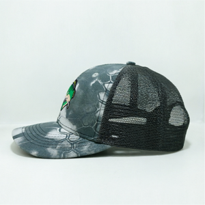 Gorra Trucker Negra Camuflada Personalizada de 6 Paneles con Bordado, Gorra de Pesca, Gorra de Malla, Gorra de Béisbol, Sombrero para Exteriores - Product Image 4