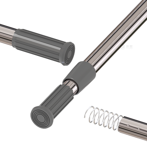 Juego de Barra de Cortina Telescópica de Acero Inoxidable JINGRAN, Adhesiva, Sin Taladro, 140-260CM, Soporte Resistente, Diseño Moderno, Accesorios - Product Image 2