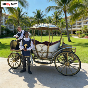 Charrette royale électrique sans chevaux de luxe au design victorien avec cadre en fer, couleur personnalisée, 150-250 CV, pour mariages et tourisme - Product Image 4