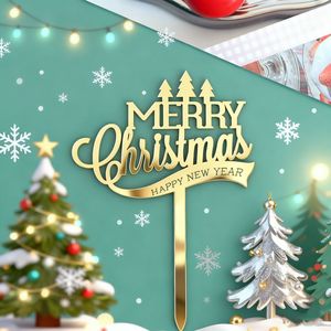 ท็อปเปอร์เค้กคริสต์มาสอะคริลิคหนา 1.3 มม. ลายฮันนี่แอนด์สวีทเนส ของตกแต่งวันคริสต์มาสสำหรับงานปาร์ตี้วันหยุด - Product Image 4