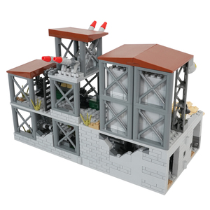 MOC Militaries Arsenal Scene, <span class=keywords><strong>Kit</strong></span> de Construcción de Posiciones de Batería, Ladrillos de Modelo de Guerras, Juguetes Educativos Creativos DIY para Niños MOC5088 - Product Image 5