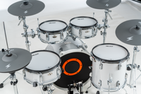 Kit de batterie électronique de luxe à double couche, édition argent 2025, instrument de percussion - Compatible avec le mode Lightning Coach