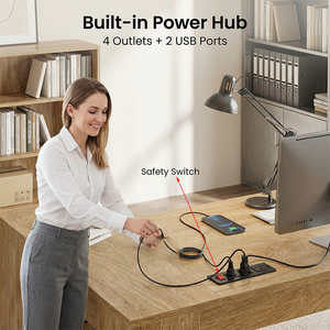 Escritorio Ejecutivo Grande en Forma de L de 70.6 Pulgadas con Estantes de Almacenamiento y Archivador Lateral, Muebles de Oficina - Product Image 5