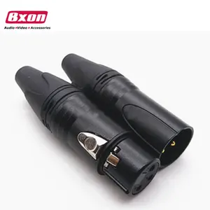 New design Copper pins gold plated 3Pins Male and Female XLR Connector