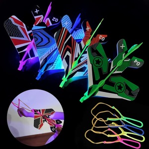 Light Up Slingshot <b>Airplane</b> EVA Foam 20cm Flashing Catapult <b>Toy</b> Indoor Outdoor For Kids Age 5 7 Years Ready To Go - Product Image 3