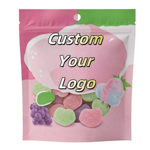View Window Stand up Pouch Custom Printed Smell Proof 3.5g <b>Mylar</b> <b>Bags</b> for Edibles Gummy Candy Biscuit Cookie Packaging - Product Image 1