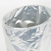 Doublure de fût en aluminium de 55 gallons, résistante à l'humidité et aux hautes températures, pour fond de fût en aluminium, scellable à chaud, pour liquides, huiles et graisses