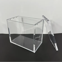 Boîte de présentation en acrylique transparente épaisse découpée au laser de précision pour cartes TCG, boîte de collection scellée pour boosters italiens