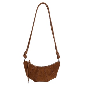 Bolso de Hombro de Ante Sintético Súper Popular para Mujer 2025, Bolsos Cruzados Individuales de Moda, Bolsos Dulces Tipo Dumpling para Debajo del Brazo - Product Image 5