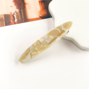 New 6.5cm <strong>Acetic</strong> <strong>Acid</strong> Oval Beak Clip Custom logo Hair Clips for Women Hair Accessories - Product Image 6