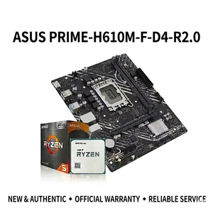 Carte mère de jeu PRIME H610M F <span class=keywords><strong>D4</strong></span> R2.0, compatible avec les processeurs de 12e/13e/14e génération, DDR4, SATA3.0, PCIe 4.0, M.2 NVMe, carte mère de bureau - Product Image 1
