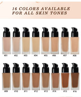 Crème de fond de teint de haute qualité, fond de teint liquide de luxe pour peaux foncées