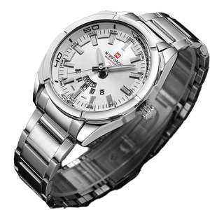 <span class=keywords><strong>NAVIFORCE</strong></span> <span class=keywords><strong>9038</strong></span> Reloj de pulsera de cuarzo de lujo para hombre Impermeable Acero inoxidable Casual Business & Sport Style con 41mm de diámetro de esfera - Product Image 2