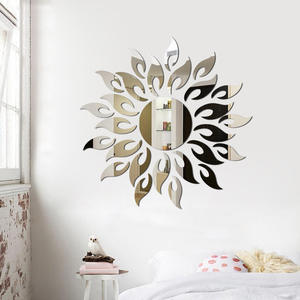 23 unids/set Sol Espejo pared pegatina 3D <span class=keywords><strong>TV</strong></span> Fondo pegatinas DIY pared decoración calcomanía pegatinas dormitorio baño habitación decoración espejo - Product Image 2