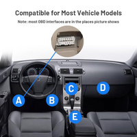 Localizador GPS 4G Multifunción para Vehículos, Fácil Instalación, Posicionamiento en Tiempo Real, Conexión OBD, Plug and Play, Mapa Mundial Android Auto para Todos