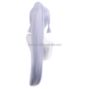 Une perruque de cosplay à queue de cheval unique, inspirée du personnage d'<span class=keywords><strong>Ayaka</strong></span> dans l'original Deity of the Lord Saint Da - Product Image 5