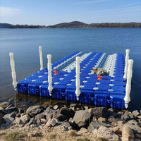 Pontons modulaires en PEHD Plate-forme de pont flottant en plastique de qualité supérieure