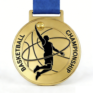 Medallas Deportivas <span class=keywords><strong>de</strong></span> Baloncesto JINZUN con Logotipo Personalizado, Nuevo Estilo, Metálicas, Bañadas en Oro, Medalla Conmemorativa para el Mejor Tirador, Regalos - Product Image 3