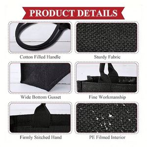 Promotional Reusable Custom Tote <b>Bags</b> for Women <b>Large</b> Capacity Waterproof Cotton <b>Canvas</b> Luxury Shopping with Logo - Product Image 4