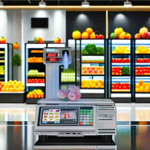 30kg <span class=keywords><strong>Digital</strong></span> Barcode Scale com Indicador Inteligente Interface USB Escala Personalização AI para Lojas - Product Image 1