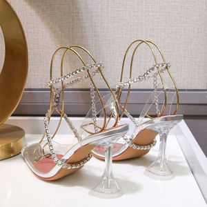 Damen Schuhe Sandalias Transparentes PVC Pumps Rhinestone Sexy Sandals Dropping Shipping High Heels - Product Image 6