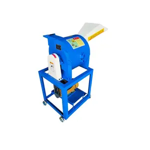 Horizontale Gras Crusher Machine Grasmaaier Chopper Hooi Crusher Motor Geleverd 220V Rijst Stro Cutter Machine Voor Boerderijen 4kw 85