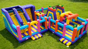 Grand <span class=keywords><strong>mur</strong></span> d'<span class=keywords><strong>escalade</strong></span> gonflable en PVC pour jardin extérieur, <span class=keywords><strong>bloc</strong></span> <span class=keywords><strong>de</strong></span> construction géant pour enfants, toboggan, château gonflable géant <span class=keywords><strong>de</strong></span> conception sûre - Product Image 4