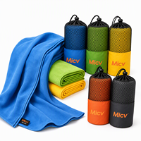 Serviette de sport en microfibre personnalisée, serviette de yoga, serviette de sport d'extérieur avec logo, serviettes de sport personnalisées absorbant la transpiration et séchant rapidement