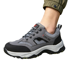 Chaussures de sécurité légères en plastique avec embout en acier, respirantes, surface en maille superfine, protection contre les risques électriques - Product Image 4