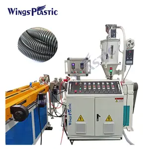 Plastic PE Pvc PP Single Wall Corrugated Pipe Hose Extrusion Making Machine Production Line Extruders