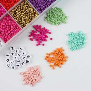 Boîte de rangement pour perles, <span class=keywords><strong>kit</strong></span> de <span class=keywords><strong>fabrication</strong></span> de bracelets DIY, fil élastique, anneaux de jonction fermés, fermoirs mousquetons, ciseaux pour perles, <span class=keywords><strong>kit</strong></span> de bricolage - Product Image 4