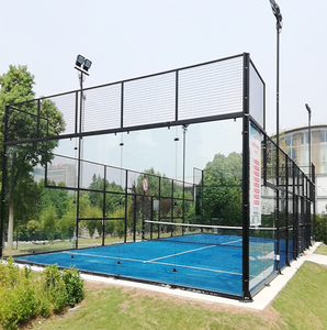 Panel de Vidrio Templado de Seguridad Irrompible de 12 mm para <span class=keywords><strong>Cancha</strong></span> de Squash, <span class=keywords><strong>Tenis</strong></span>, Pádel, Estadio con Accesorios de Alta Resistencia - Product Image 3