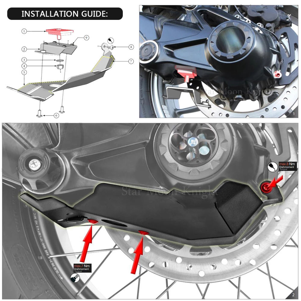 YHMOTO Cardan Fender for BMW R1200GS & R1250GS - Durable Protection