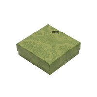 Boîte d'emballage carrée multi-tailles pour bijoux d'ongles, colliers, boucles d'oreilles, avec couvercle et base, style rétro, fabriquée par le fabricant