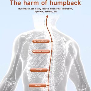 Correcteur de posture intelligent portable en gel de silice avec capteur de rappel de vibration micro pour le dos et le cou, pour adultes et enfants - Product Image 4