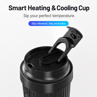 Tasse de refroidissement rapide portable, refroidisseur de batterie, tasse à café glacé chauffante et isotherme pour voiture avec couvercle, tasses personnalisées froides, refroidisseur