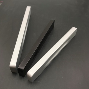 Hot Aluminium Nordic <strong>Black</strong> Aluminum Color Solid One Word Straight Strip Aluminium Handles Kitchen Handles <strong>Drawer</strong> Pull - Product Image 5