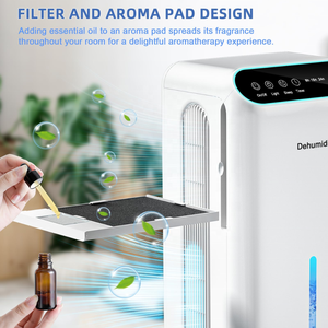 <span class=keywords><strong>Deshumidificador</strong></span> de Aire Doméstico HASHONE con Pantalla LED, WIFI Inteligente, <span class=keywords><strong>Aromaterapia</strong></span>, Filtro Lavable, <span class=keywords><strong>Deshumidificador</strong></span> Eléctrico para Casa, RV, Dormitorio - Product Image 5