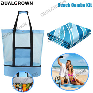 Alfombra de Playa para Acampar de Verano a <span class=keywords><strong>Precio</strong></span> de Fábrica con Kit de Bolsa de Playa, Bolsa de Picnic, Nevera Portátil para Picnic, Set de Vacaciones en la Playa - Product Image 3