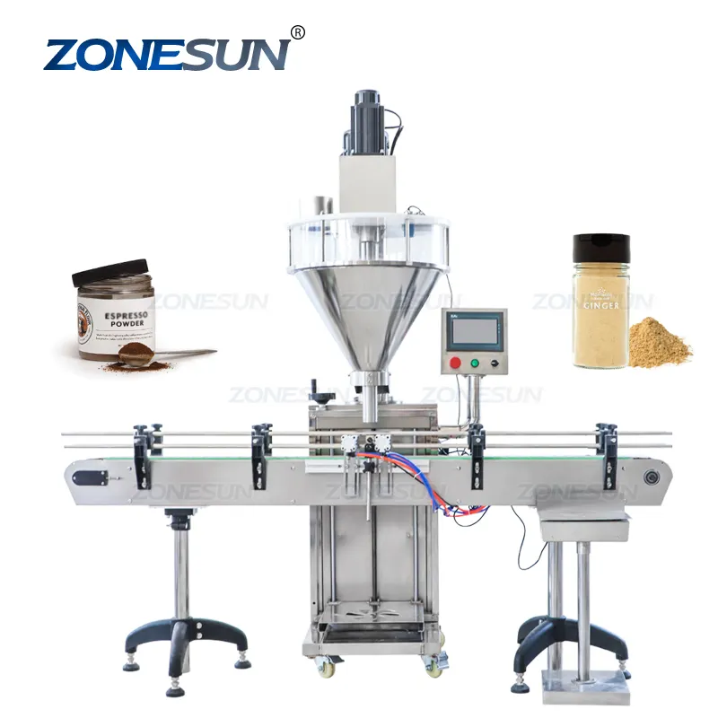 ZONESUN ZS-FM730A Automatique Pneumatique Protéines Auger Volumétrique Flacon De Poudre Machine De Remplissage