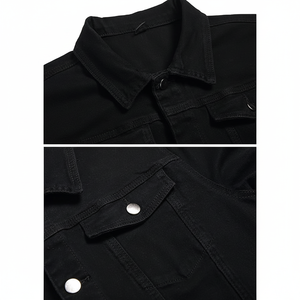 เสื้อแจ็คเก็ตเดนิมสำหรับผู้ชาย ทนทาน เหมาะสำหรับกิจกรรมกลางแจ้ง สร้างขึ้นเพื่อความแข็งแรงและความสบาย เหมาะสำหรับการเดินป่า ตั้งแคมป์ และสภาพอากาศเย็น - Product Image 1