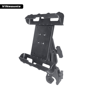 VINmounts 14 Inch Industrial <b>Tablet</b> <b>Holder</b> with Clamp Mount 360 Degree Adjustable Quick Release Pipe Mount for 26x50mm Rails - Product Image 1