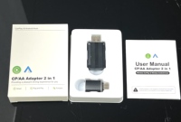 Adaptador inalámbrico Android Auto Inalámbrico Carplay USB Dongle 2 en 1