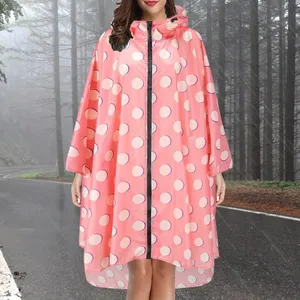 Chubasqueros estampados informales diarios, chaqueta de lluvia de moda Unisex, chubasquero con capucha para adultos y adolescentes con bolsa de embalaje del mismo estilo - Product Image 4